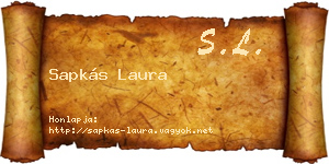 Sapkás Laura névjegykártya